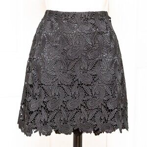 Black Lace Mini Skirt
